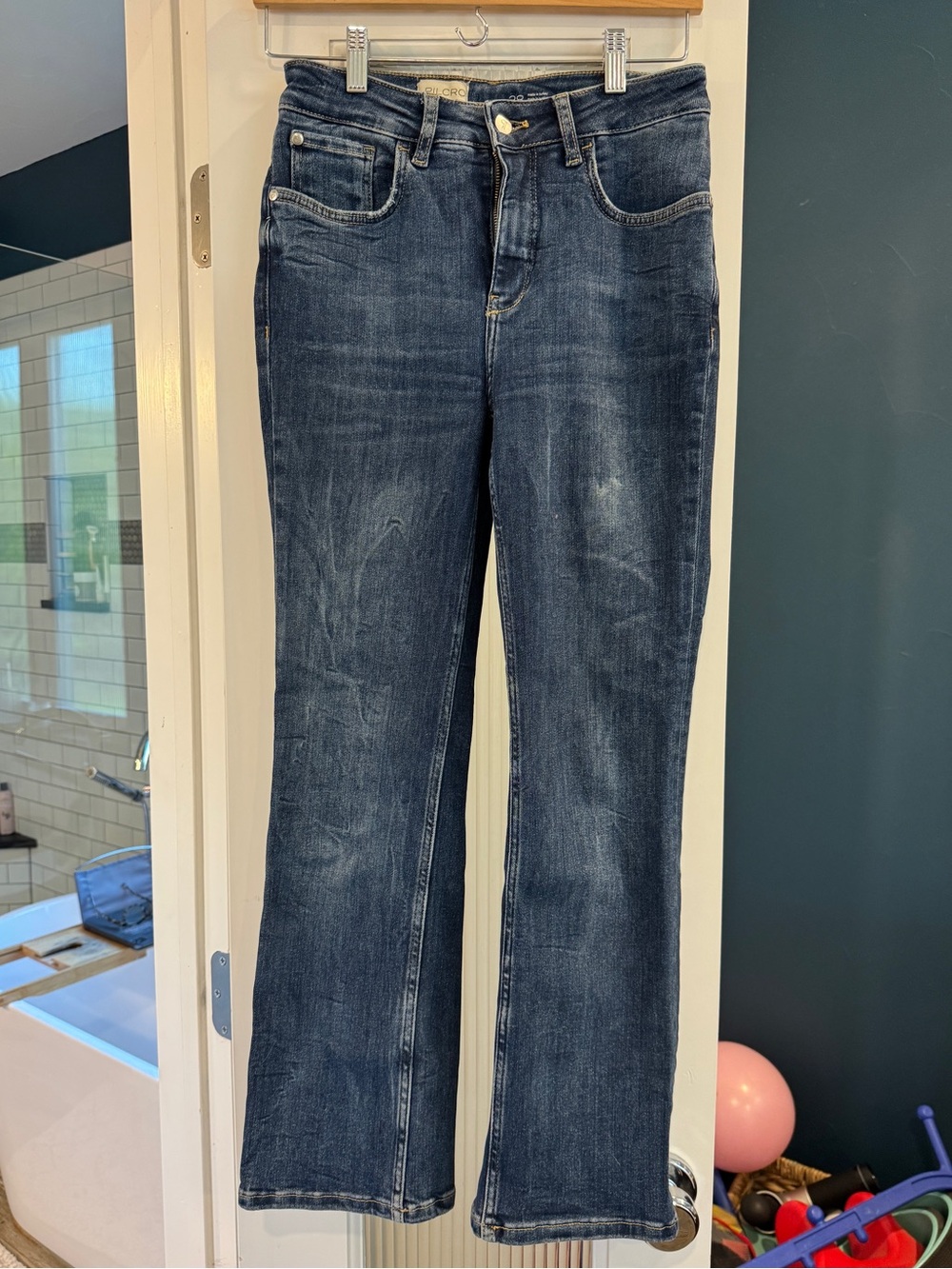 Pilcro Anthropologie The Yaya Dark Blue Size 28